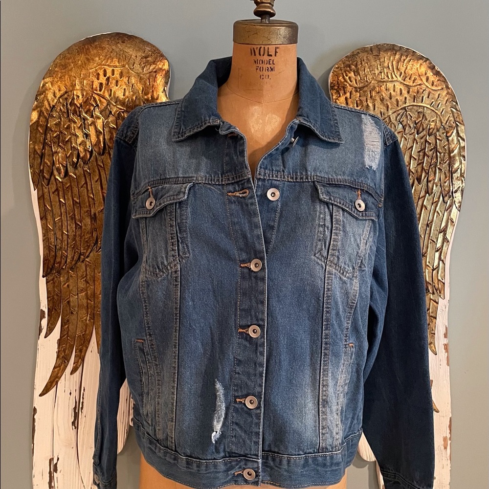 Distressed Denim Jacket